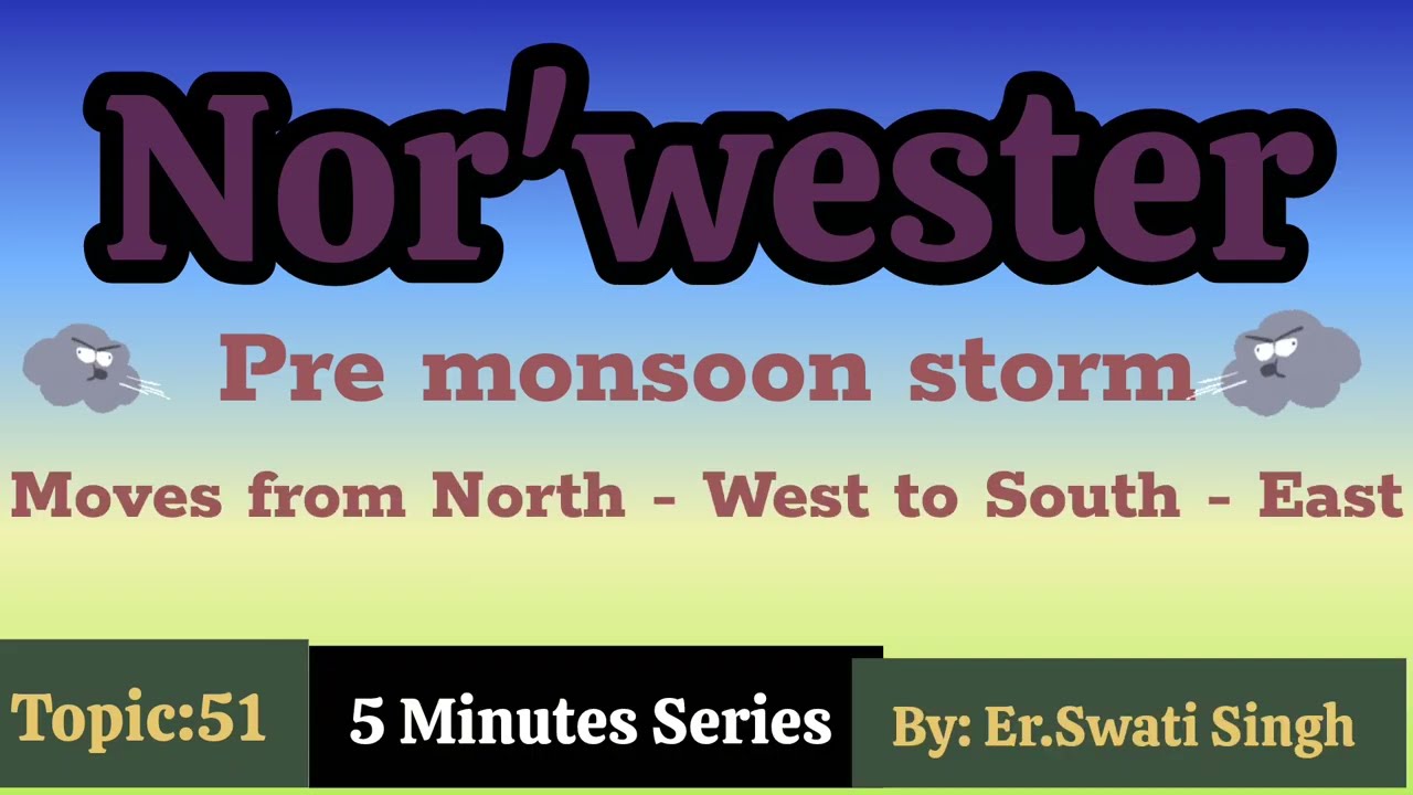 Topic:51 ll Nor'wester storm ll 5 Minutes Series 