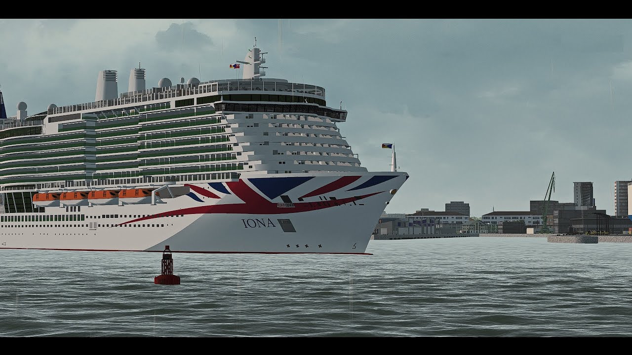 P&O Cruises IONA Real Time Southampton departure  - Virtual Sailor NG
