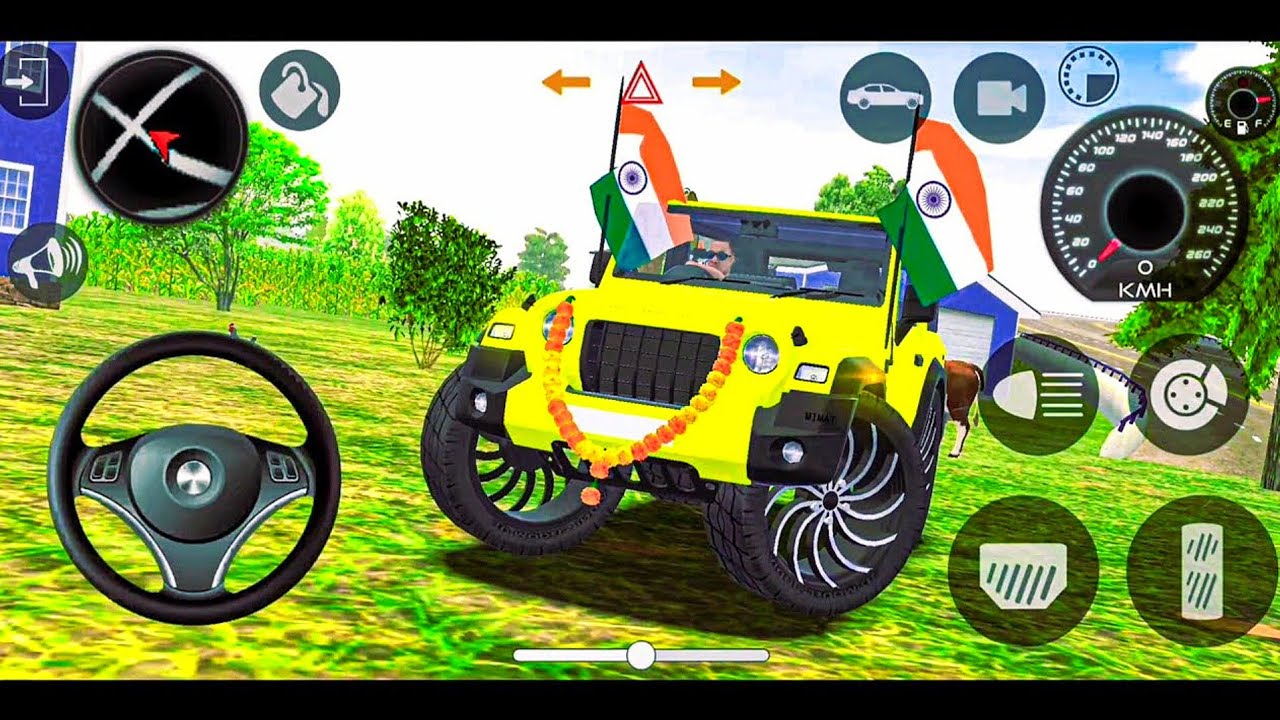 Modified Mahindra Thar😈Games: Indian Blue Thar (Gadi Wala Games) Car Game Android Game -#2025