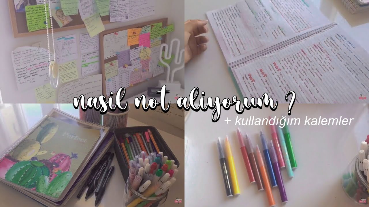 Nasıl not alıyorum? | kullandığım kalemler ve defterler
