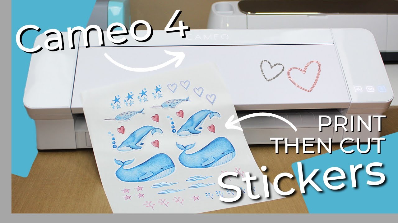 Silhouette Cameo 4 Stickers: Print Then Cut