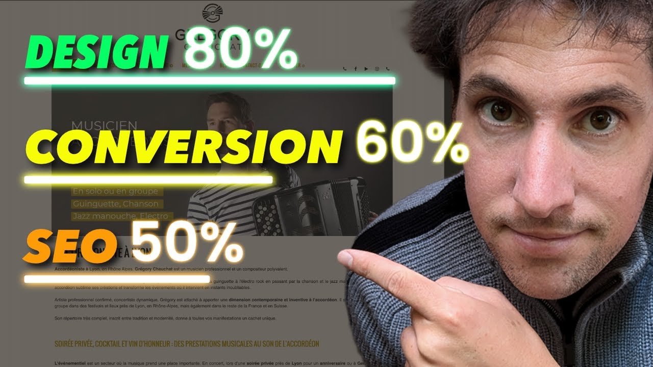 Analyse UX/UI d'un site web d'Accordéoniste Professionnel 🎶
