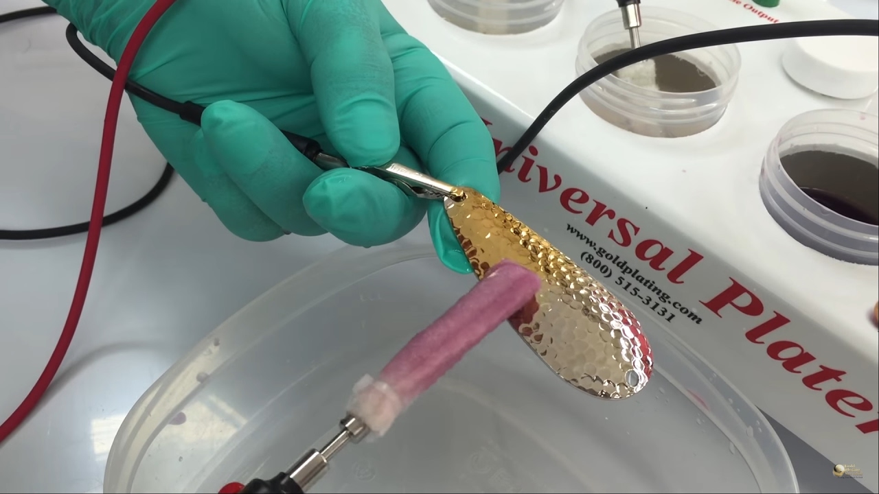 24K Brush Gold Plating - Plating onto Nickel - Universal Plater KIT