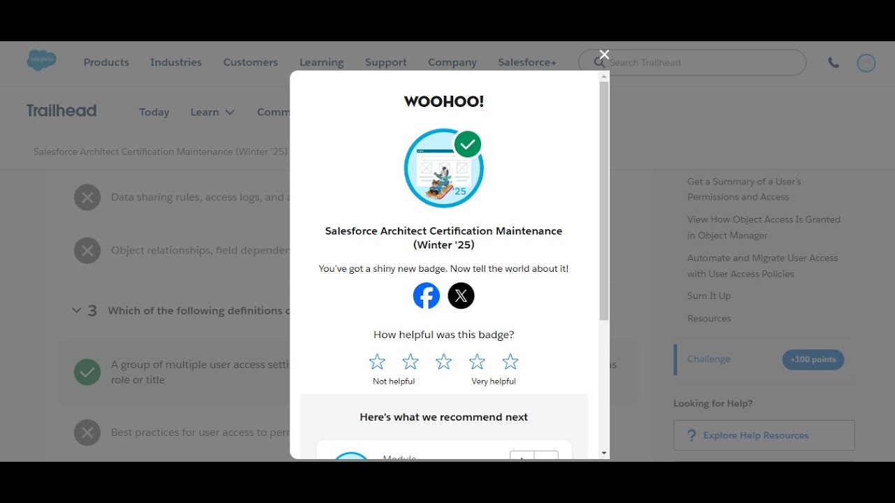 Salesforce Architect Certification Maintenance (Winter '25) | Trailhead 2025 Guide