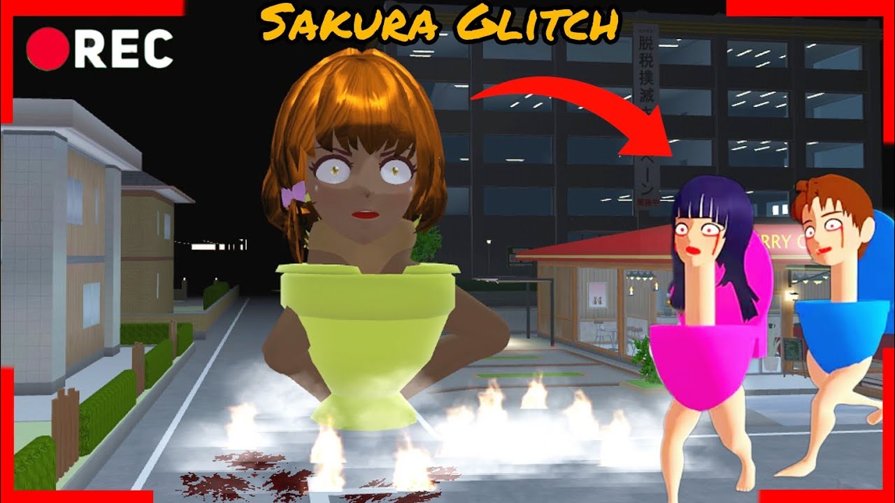 Monster Skibidi toilet menyerang anak-anak 😱👺। Sakura School Simulator👻😨