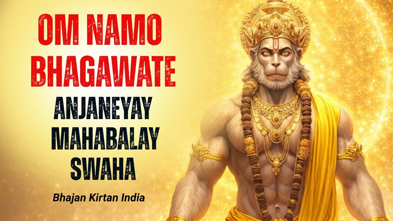 Powerful Hanuman Mantra - Om Namo Bhagawate Anjaneyay Mahabalay Swaha Mantra to Remove Negativity