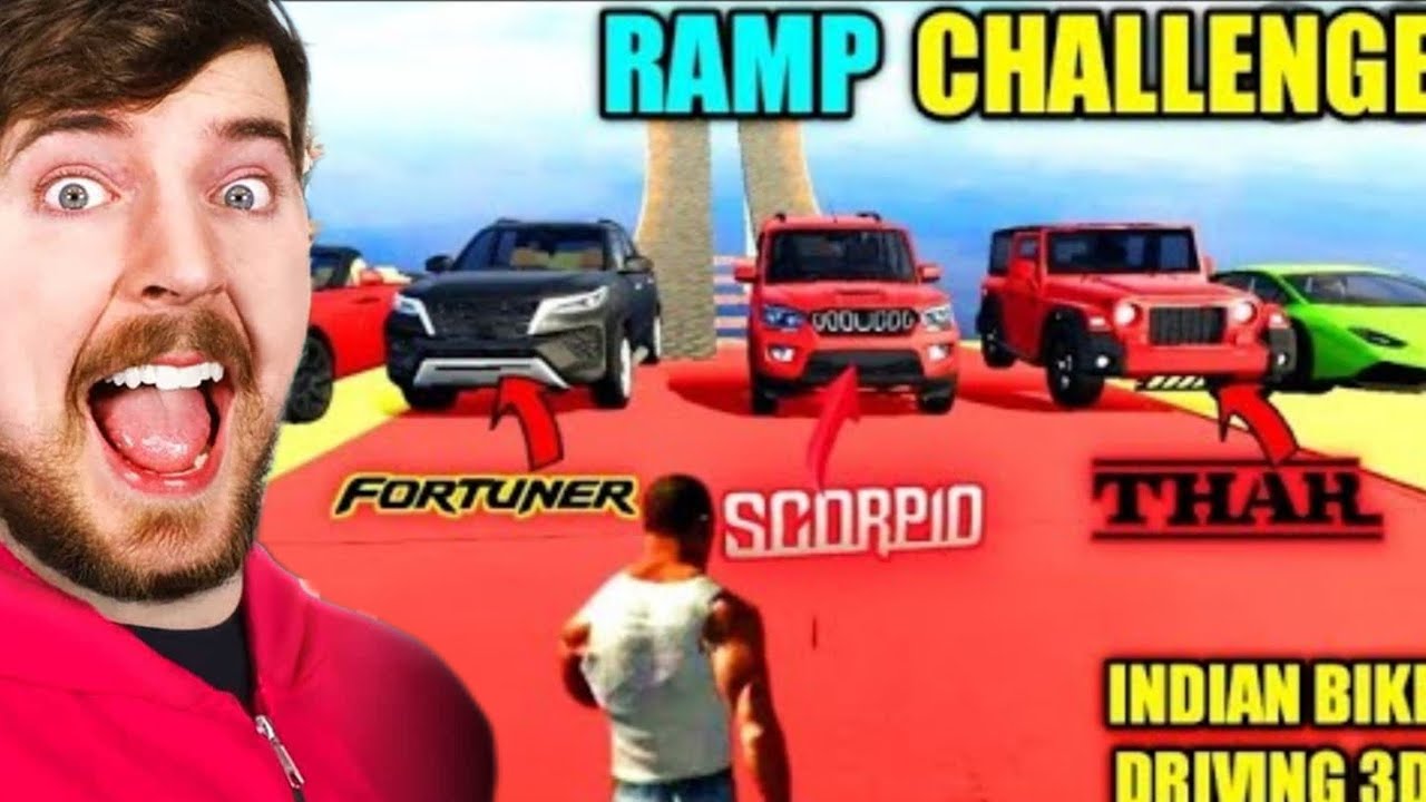 SUPERCAR JUMP | CAR STUNT | THAR CAR JUMP | INDIAN BIKE DRIVING 3D | NEW UPDATE || #gamingvideo