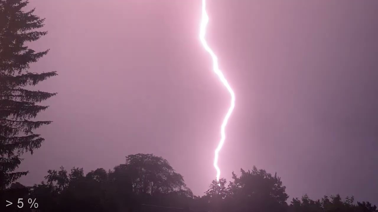 KRASSE Blitzshow und HEFTIGE Donner - 145 kA, 138 kA, 87 kA Hausrüttler Naheinschlag 27.06.24 Berlin