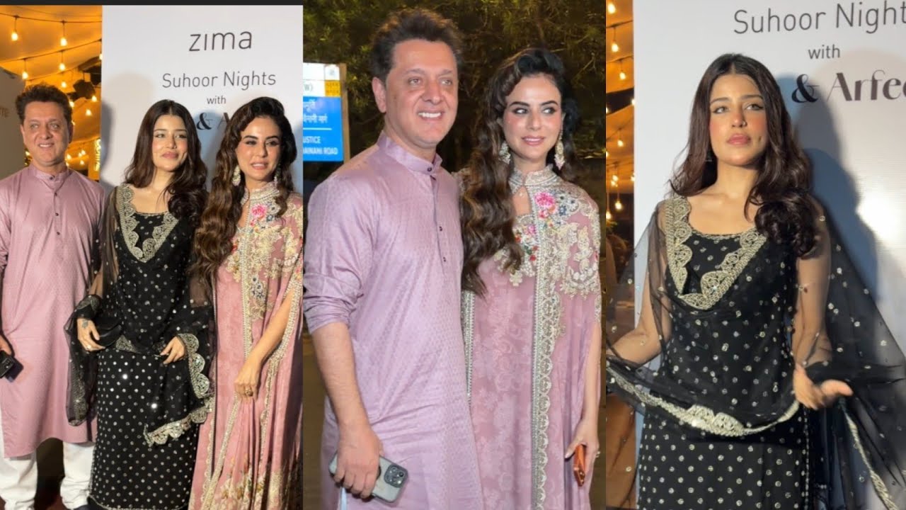 Sara arfeen With  husband  & Edin Rose At Sara Arfeen Iftaar Party in Mumbai  Today and More 
