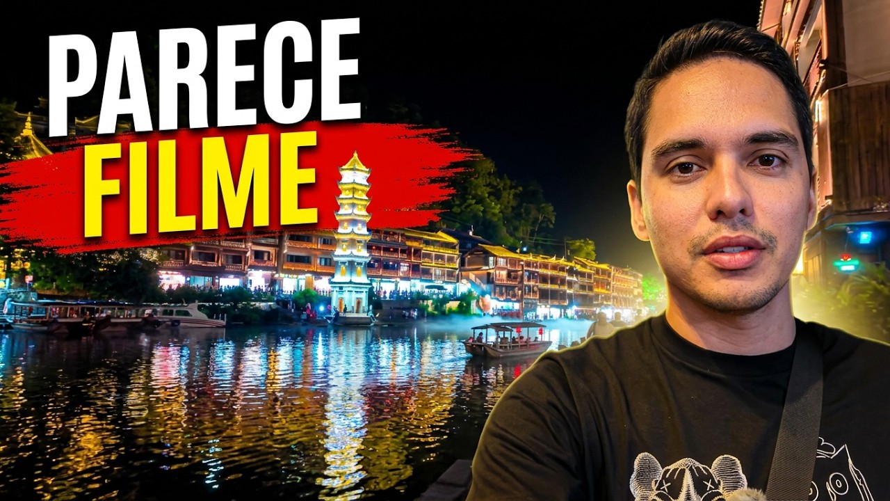 Fenghuang à Noite 🇨🇳 | Explorando a Cidade Milenar da Fênix na China