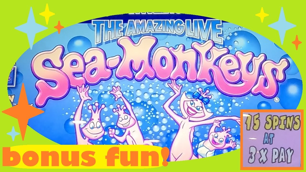 Underwater monkey business! SEA MONKEYS at BINION'S in LAS VEGAS