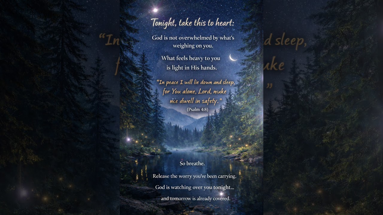 Sleep in Peace — God Is Watching Over You Tonight