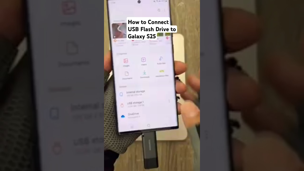 Connect USB Flash Drive To Galaxy S25 #samsungs25 #s25 #android
