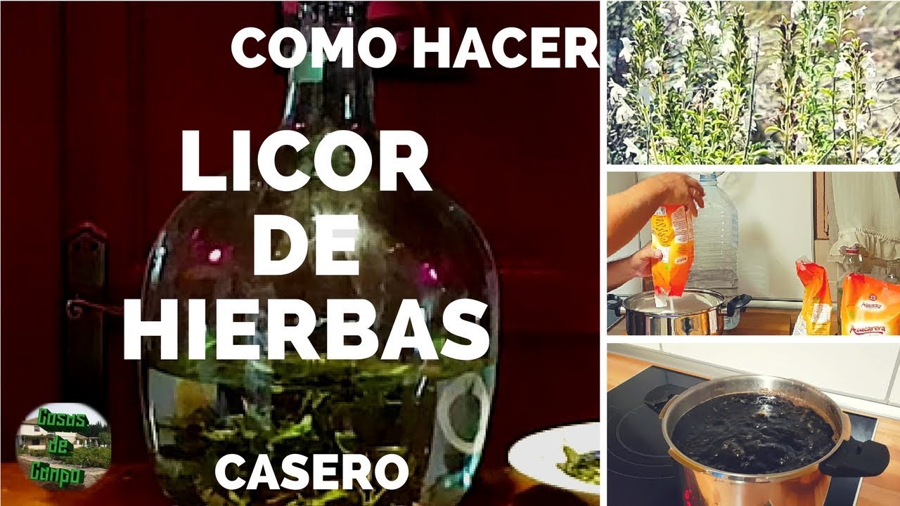 Como hacer licor de hierbas casero