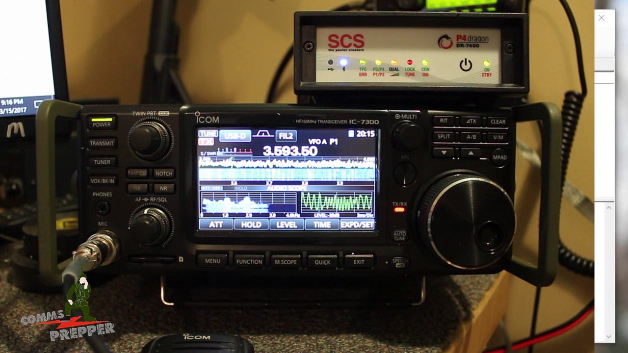 Typical Pactor Winlink Check with Icom IC-7300