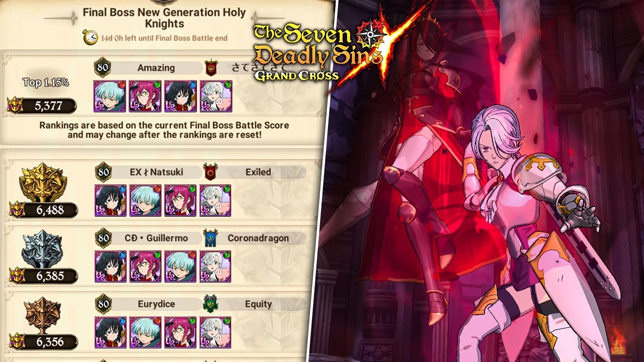Top 1% 5300+ Points Final Boss Jericho/Guila! *VERY EASY* (7DS Guide) Seven Deadly Sins Grand Cross