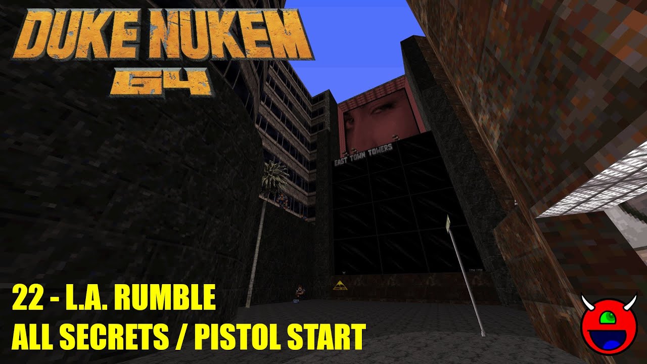 Duke Nukem 64 (RedNukem) - 22 L.A. Rumble - All Secrets