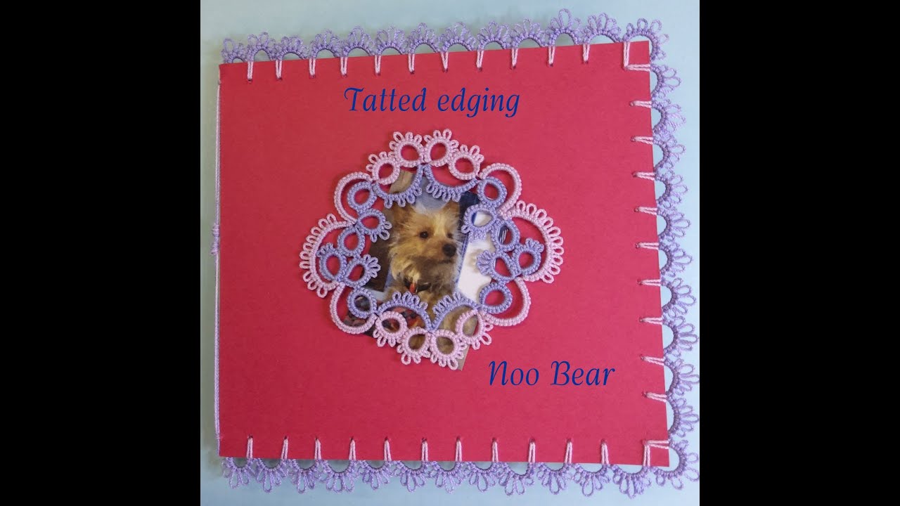 Shuttle Tatting: Edging for a card