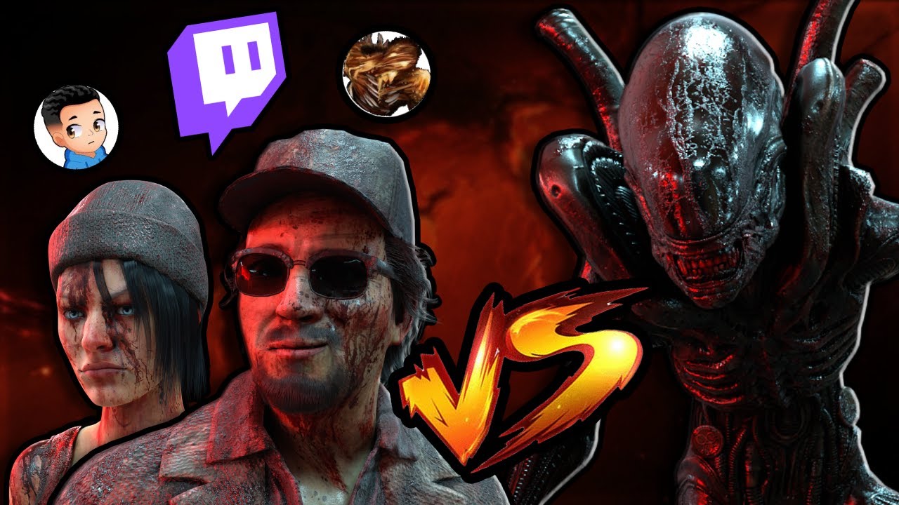 MY P100 XENOMORPH vs TWITCH STREAMERS (Dual POV) - DEAD BY DAYLIGHT
