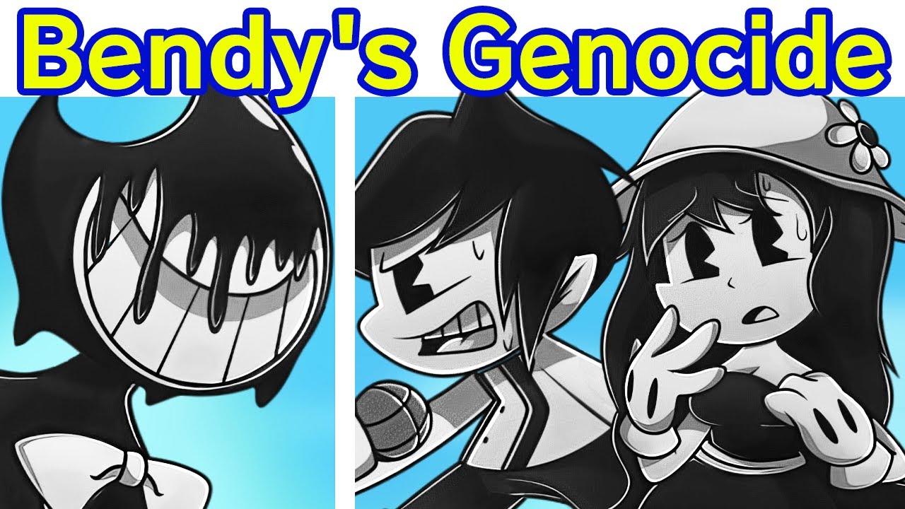 Friday Night Funkin' VS Bendy's Genocide FULL DEMO + Cutscenes (FNF Mod) (Bendy and the Ink Machine)