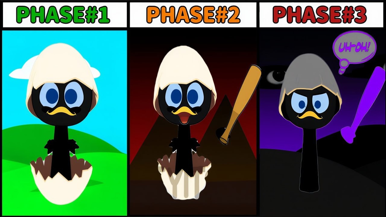 All Phases in New Incredibox Sprunki OC Calimero Phase 1 to Phase 3