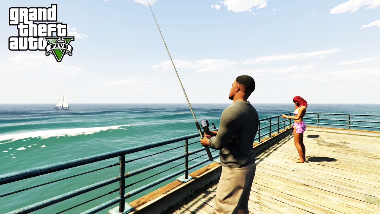 [الجزء 10] الإستراحة من العمل وصيد السمك في قراند 5 مود الحياة الواقعية | GTA V REAL LIFE MOD
