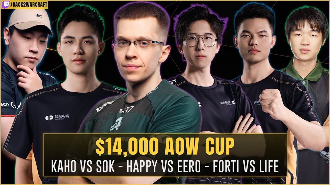 ELIMINATION DAY! Happy vs eer0 - Forti vs Life - Sok vs Kaho // $14,000 AoW Cup