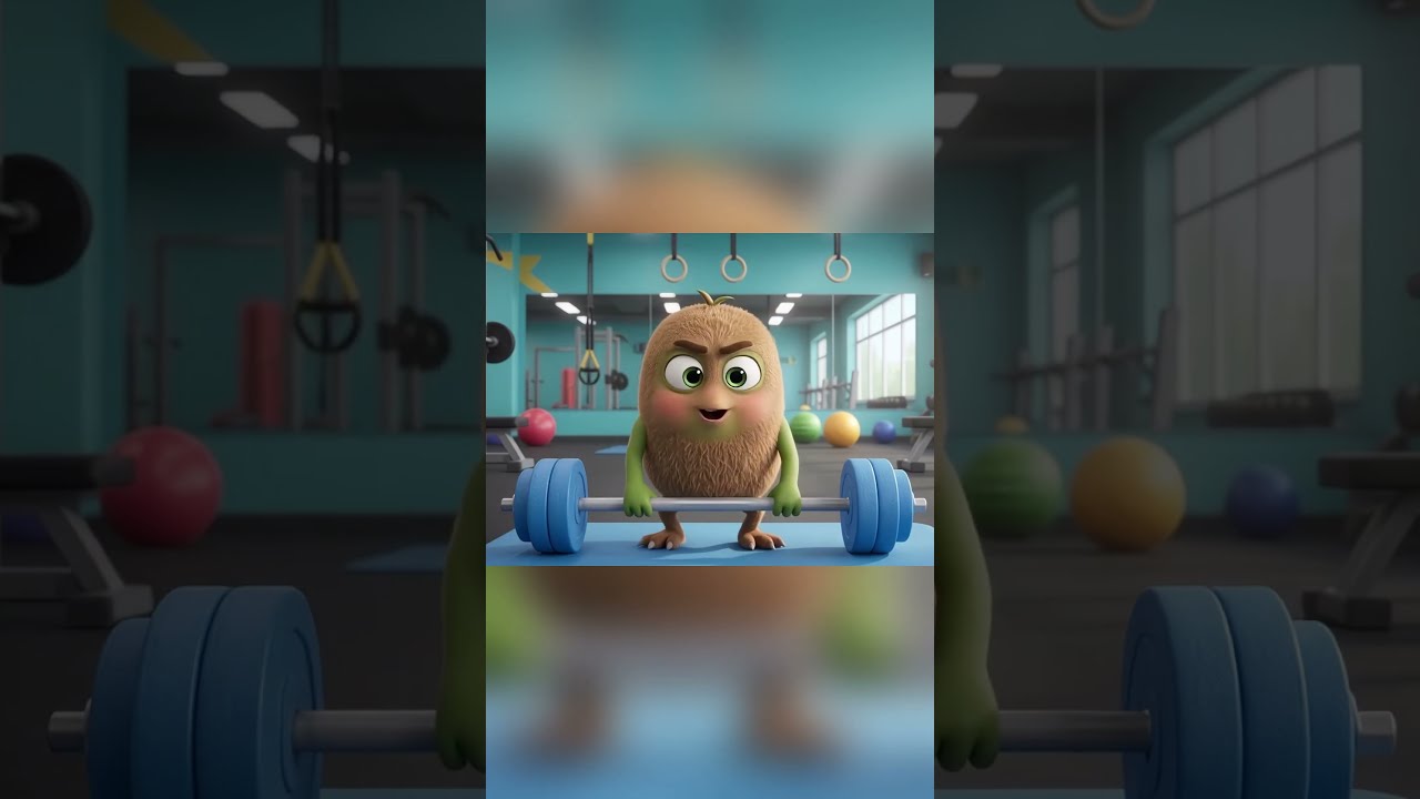 Kiwi Fruit baby power | Cute Baby fruit | Fruit Cartoon | AI Animation  #fruitbabies #3danimation