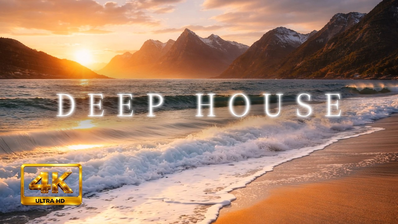 Deep House Sunset by the Ocean | Relaxing Waves & Chill Beach Ambience
