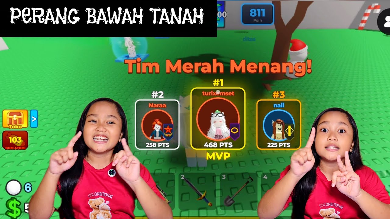 MAIN PERANG BAWAH TANAH‼️HARUS GANTI TIM SIH⁉️[Roblox Indonesia]