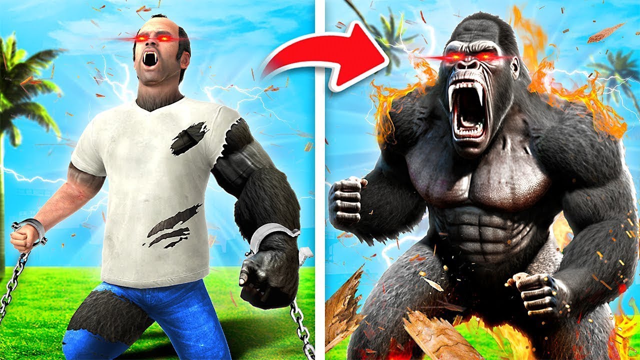 Human To KING KONG In GTA 5!