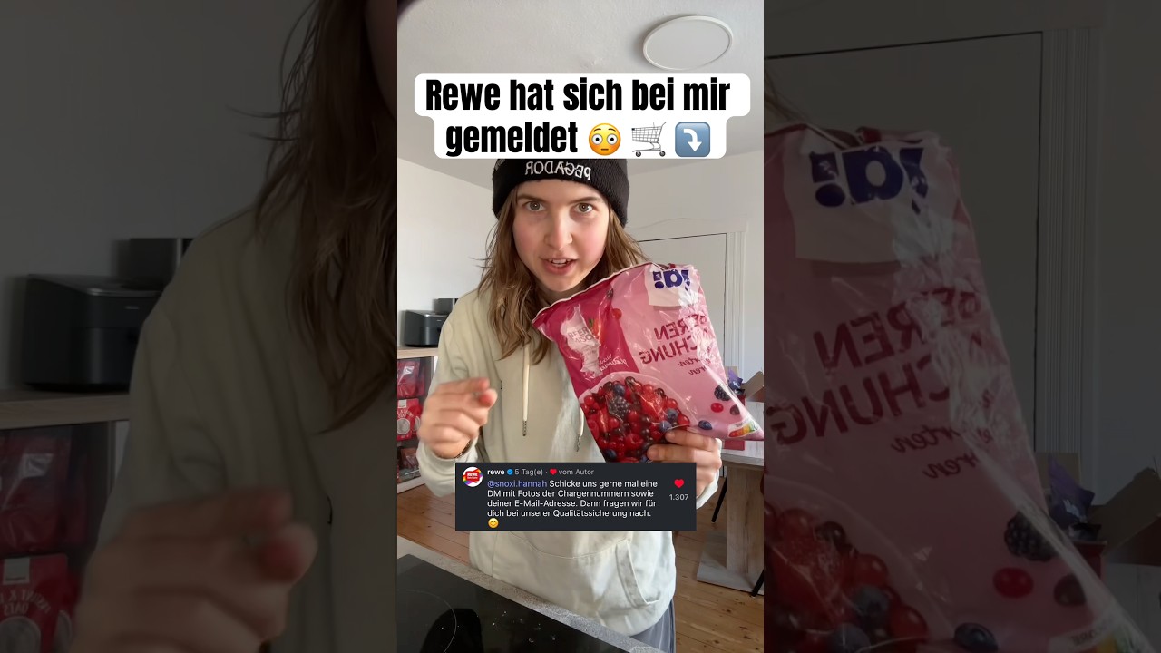 Hier ist die Aufl&ouml;sung. Danke daf&uuml;r Rewe🫡🤝🏼 #rewe #beerenmix #essen