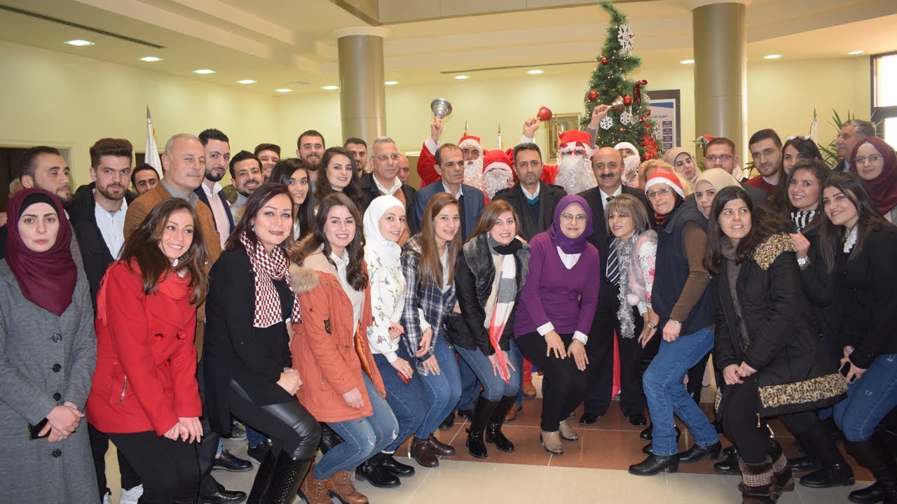 احتفالية أعياد الميلاد المجيد و رأس السنة الميلادية في الجامعة الوطنية الخاصة في حماه  2019