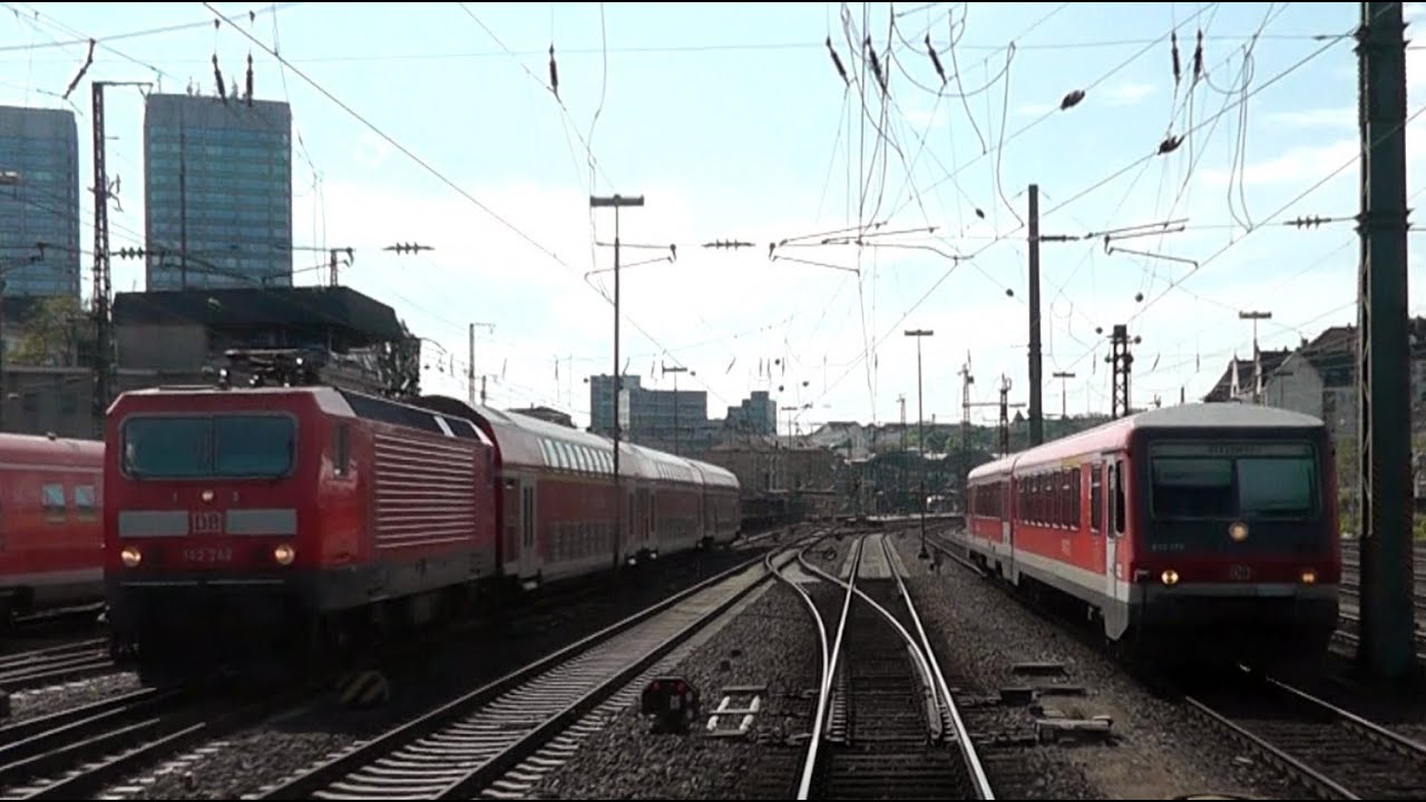 DB Bahn - Nr. 19 - Führerstandmitfahrt - Von Wiesbaden Hbf nach Mainz Hbf - BR 628