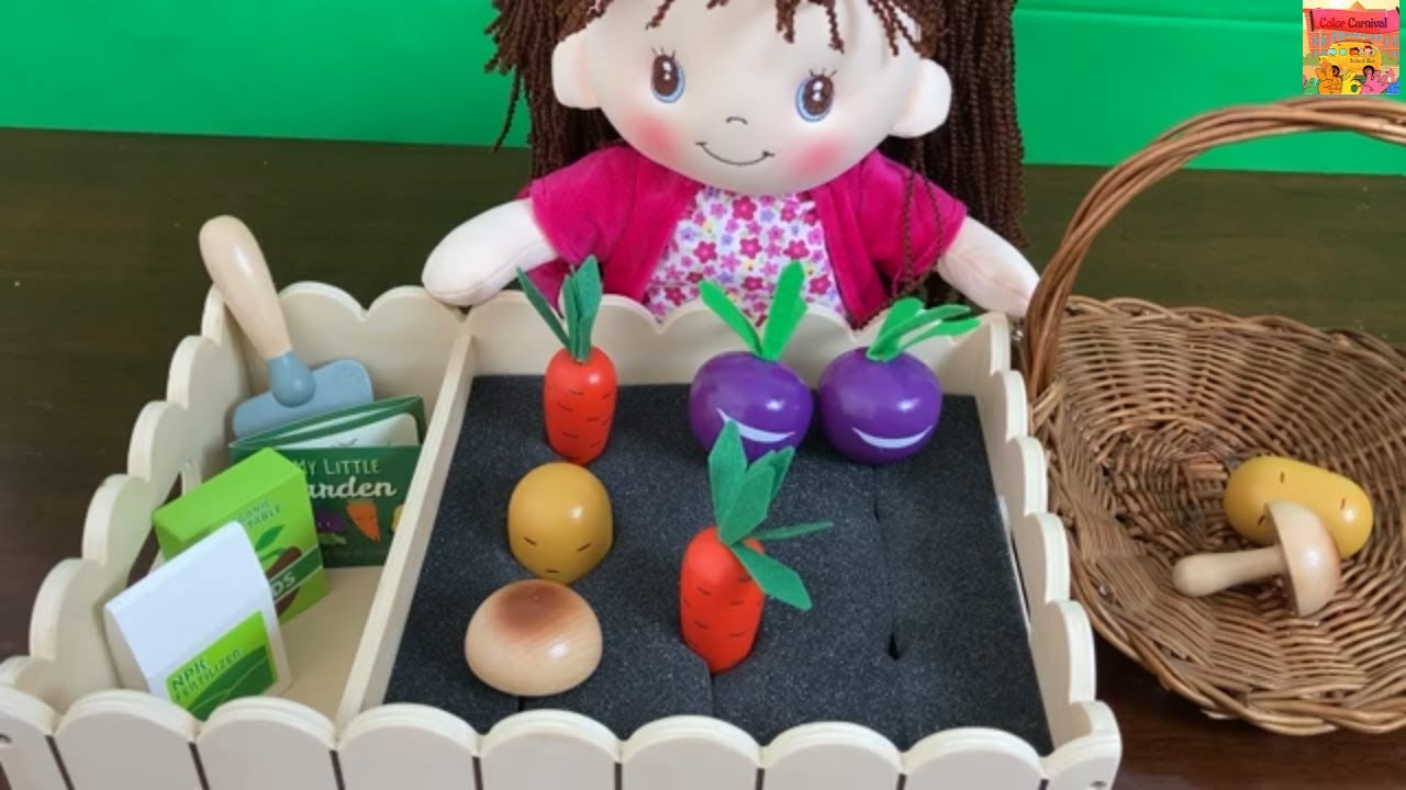 Learn colors and names of insects | Best educational toy video for kids about gardening.