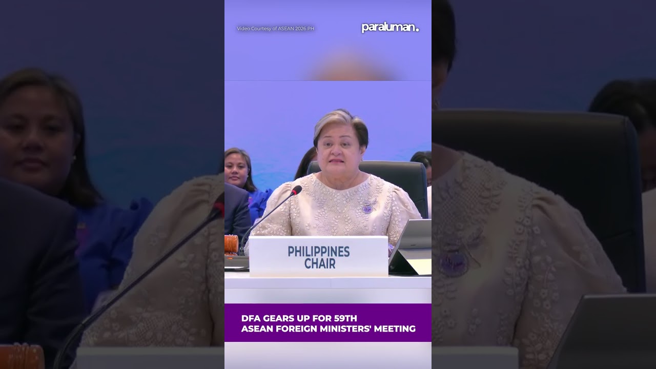 The 59th ASEAN Foreign Ministers' Meeting officially opened in Manila, with Foreign Affairs Secretar
