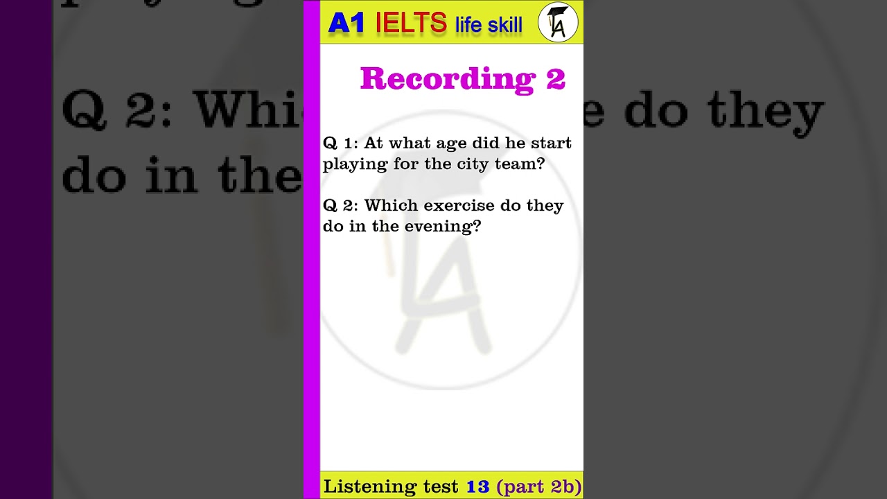 Тест на аудирование A1 «Жизненные навыки» с ответами | A1 IELTS Аудирование | Тест на аудирование...