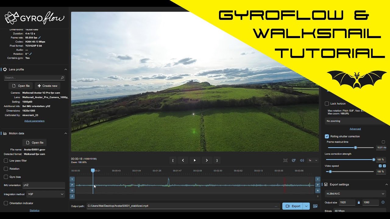 Using Gyroflow with Walksnail - quick little tutorial of how I do it.