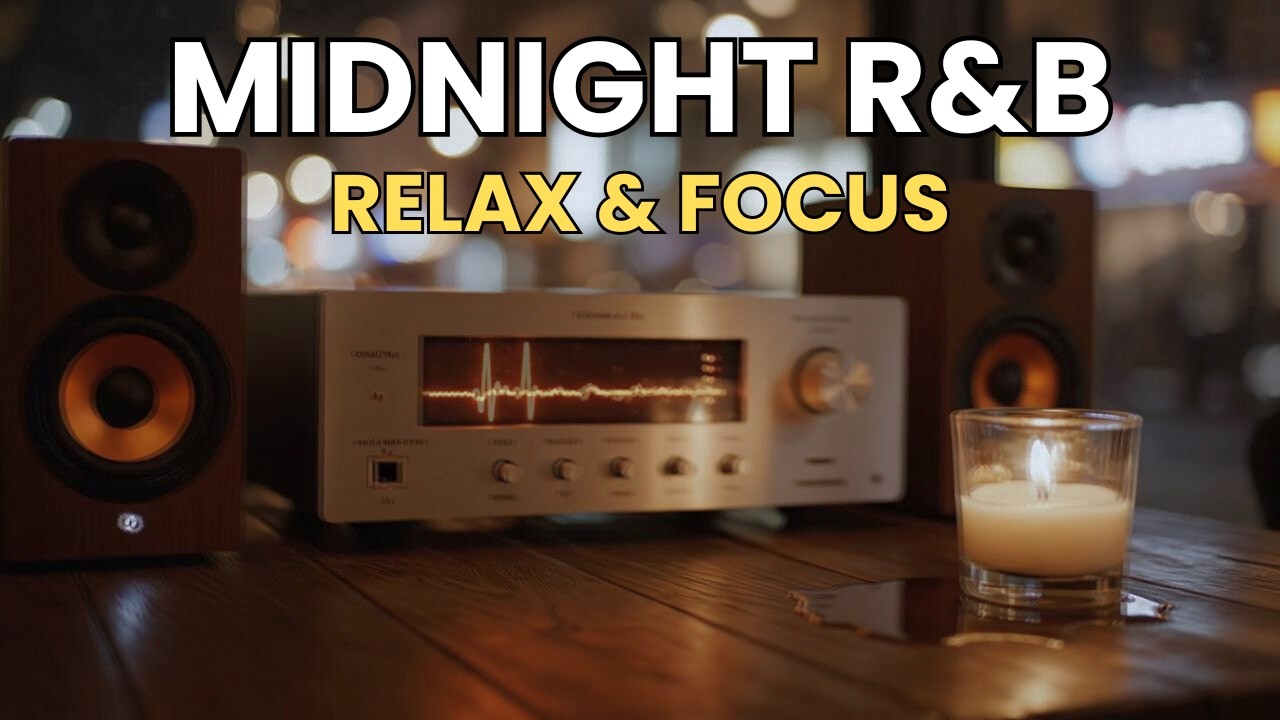 Serene Soulful R&B Vibes at a Night Desk for Inner Clarity 🌃☕
