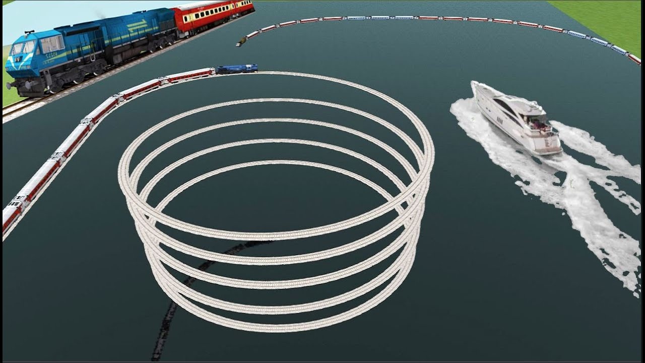 High Speed Train Vs Impossible Weird Curved Rail Tracks | BeamNG.Drive | Train Simulator 2023
