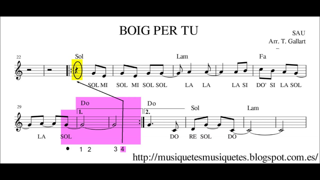 BOIG PER TU. SAU. Partitura i play along per a flauta, violí, oboè...