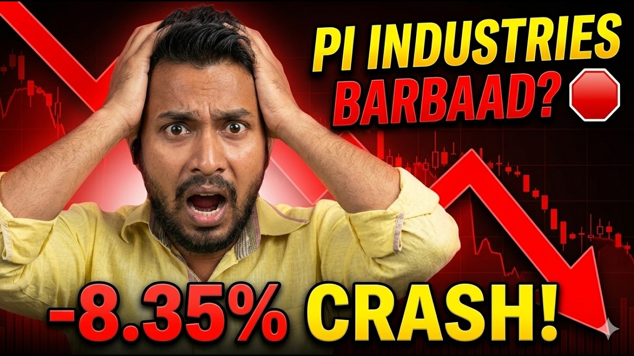 PI Industries Share Crash! 🛑 8% की भारी गिरावट, अब क्या करें? | PI Industries Q4 Results Analysis