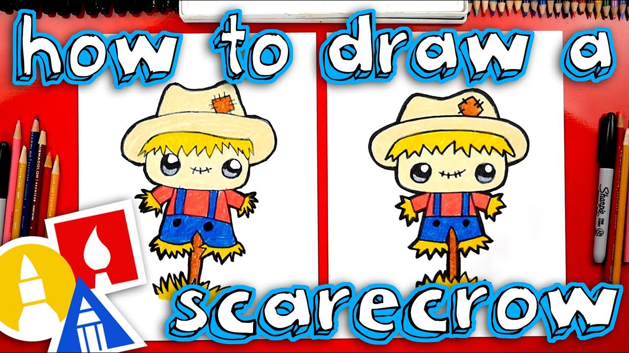 How To Draw A Funny Scarecrow
