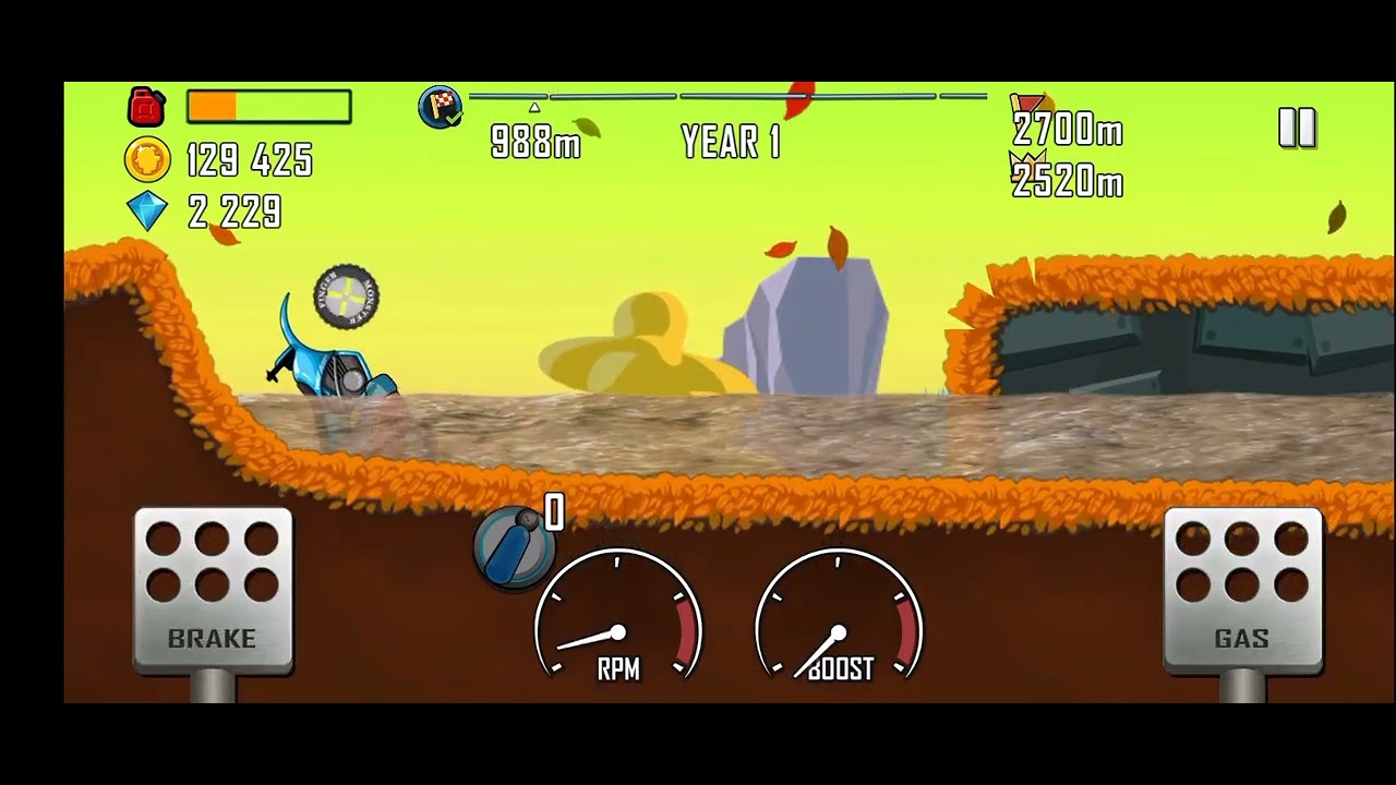 Hill climb Racing new zone new record👑😱