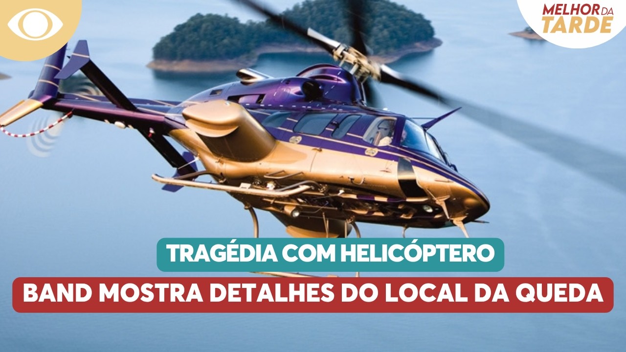 Equipe da Band chega at&eacute; o local exato do acidente de helic&oacute;ptero que vitimou Rick | Melhor da Tarde