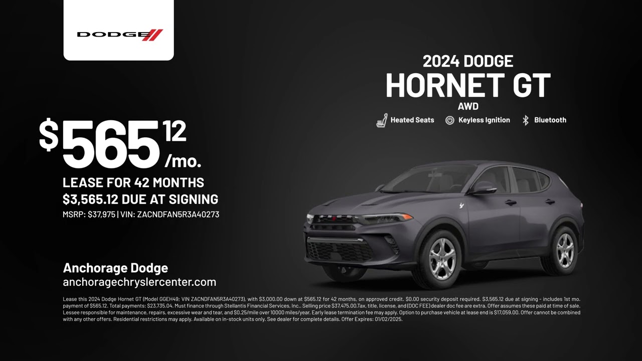 Dodge Hornet 12/18/2024 4691932