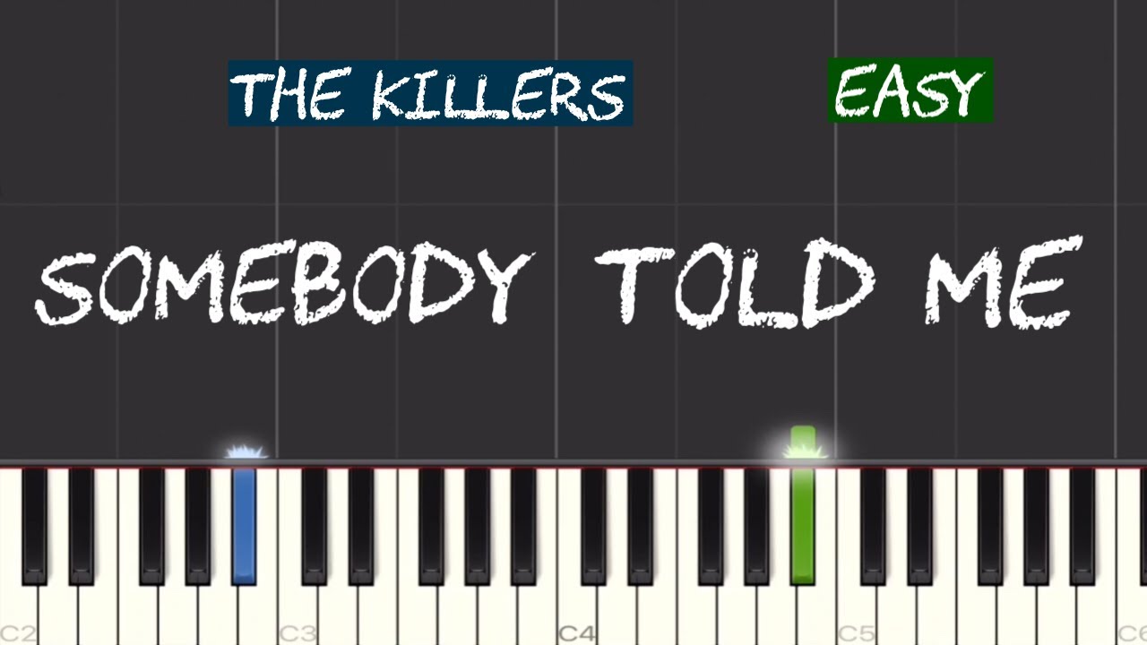 The Killers - Somebody Told Me Piano Tutorial | Easy