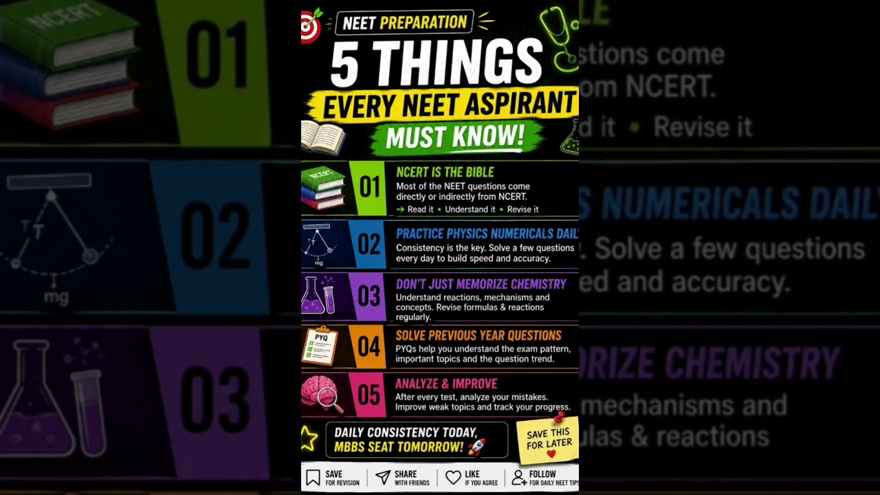 NEET Preparation Tips      How to Crack NEET.  Best Study Tips for NEET   How to Score 650+ in NEET