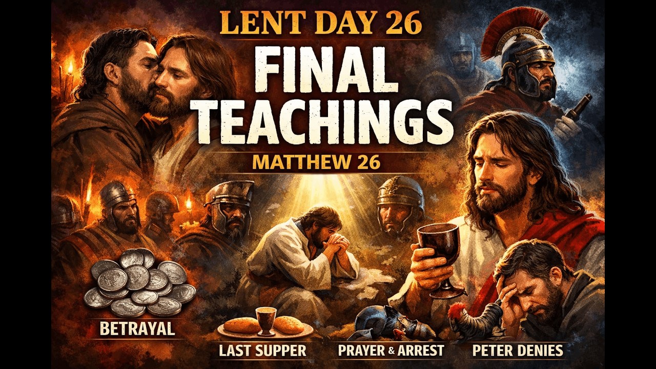 लेंट दिन 26 | Lent Day 26 | मत्ती 26 | Matthew 26 | यीशु राजा आए प्रेम का प्रकाश लाए