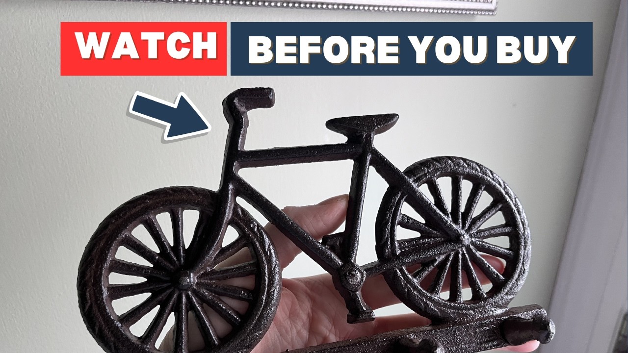 HONEST REVIEW: CAST IRON BICYCLE THEMED HOOK RACK